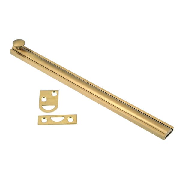 idh by St. Simons 8 in. Solid Brass Satin Brass Surface Bolt