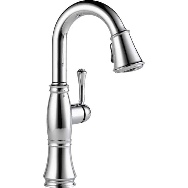 Delta Cassidy Single-Handle Pull-Down Sprayer Bar Faucet in Chrome