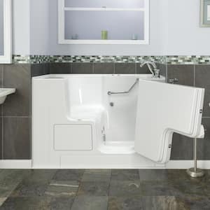 Gelcoat Value Series 52 in. x 32 in. Right Hand Touch Control Walk-In Whirlpool Bathtub with Outward Open Door in White