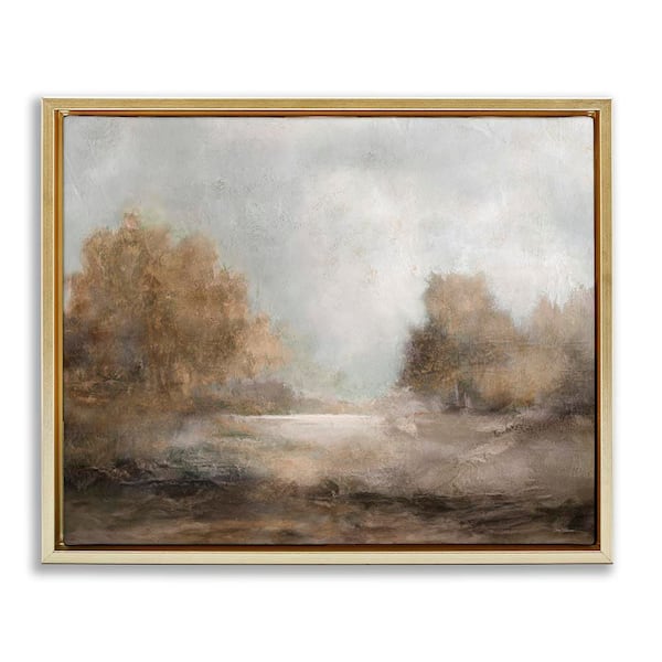 Stupell Industries Rural Scenic Atmosphere by Carol Robinson Gold Floater Frame Nature Graphic Art Print 25 in. x 31 in.