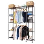 Winado 58 in. W - 85 in. W Silver Adjustable Tower Wire Closet System ...