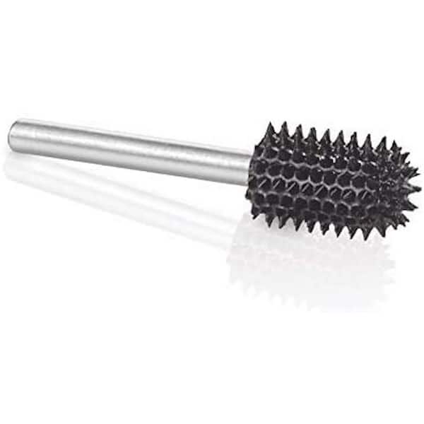 Ball Nose Burr, 1/8 in. Shaft, Head Diameter 1/4 in. x Head Length 1/2 in., Tungsten Carbide Teeth, Very Coarse
