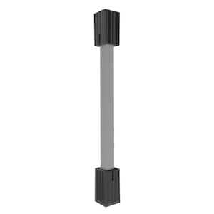 Porch and Newel 4 in. x 4 in. Vinyl Rail Post with Flush Mount