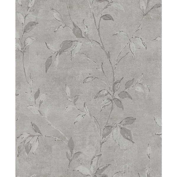 A-Street Prints Kupari Silver Grey Trail Wallpaper Sample