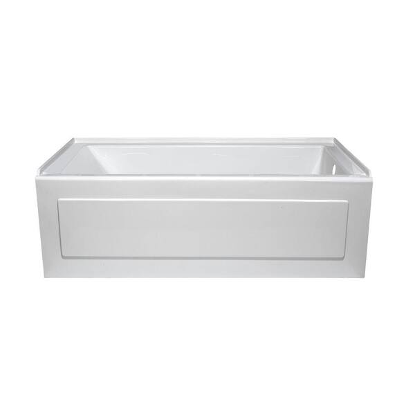 Lyons Industries Linear 5 ft. Whirlpool Tub with Right Drain in White