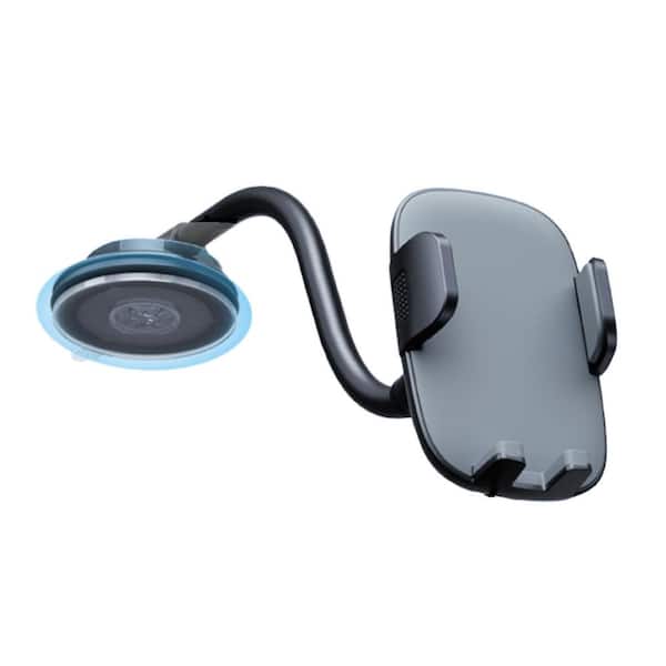 Vrbgify Long Arm Car Phone Holder with Anti-Shake Stabilizer-Dashboard and Windshield Mount, Compatible with Smartphones