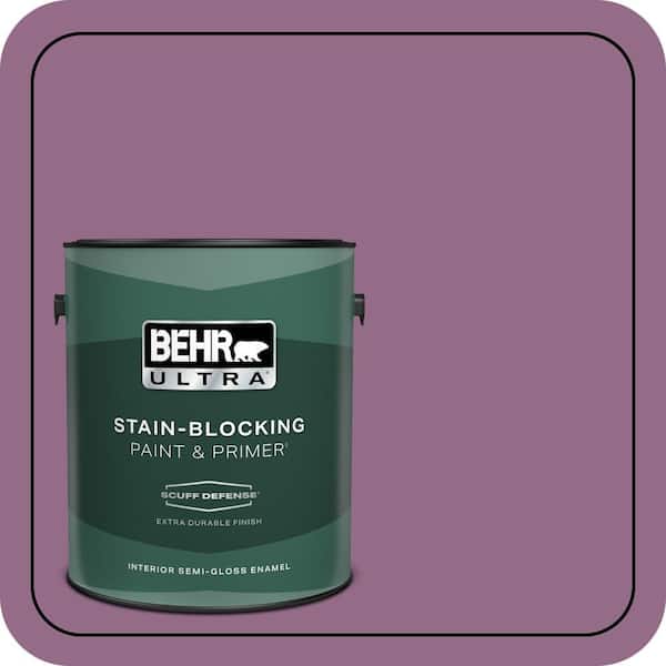 BEHR ULTRA 1 gal. #M110-6 Sophisticated Lilac Extra Durable Semi-Gloss Enamel Interior Paint & Primer