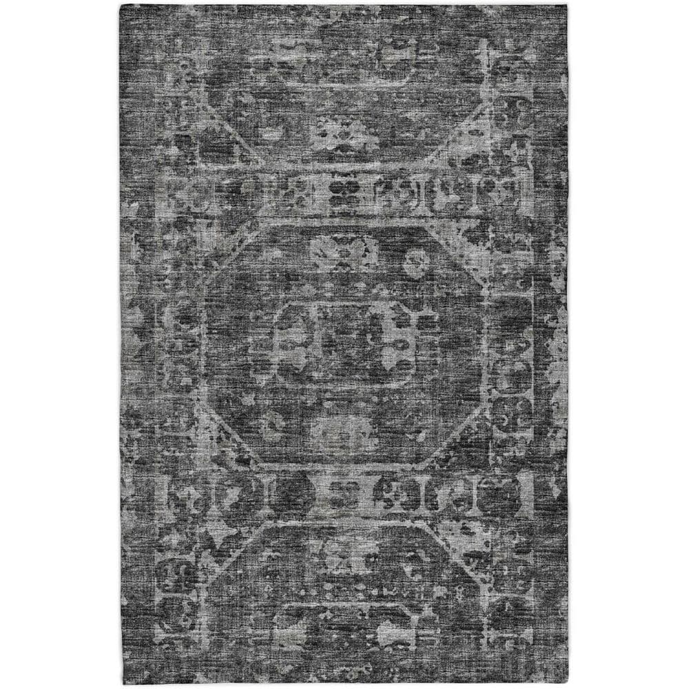 Addison Rugs Dream Shag Premium Machine Washable Abstract ADS41 Black 5 ...