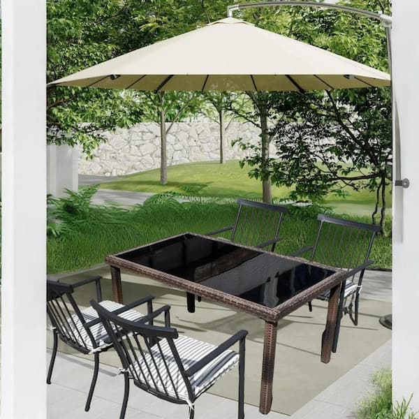 4-Piece Stackable Metal Patio Chairs Set-Rust-Resistant Wrought Iron, Waterproof Cushions, No-Assembled.