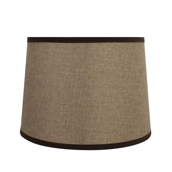 14 in. x 10 in. Straw Yellow Hardback Empire Lamp Shade