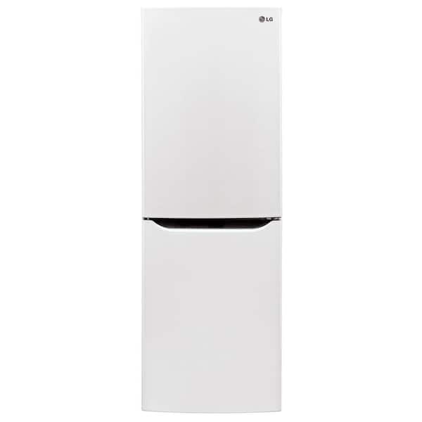 LG 23.5 in. W 10.1 cu. ft. Bottom Freezer Refrigerator in White