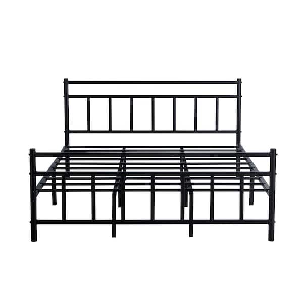 Gzmr Modern Full Size Black Metal Bed, Greenforest Metal Bed Frame Instructions Pdf