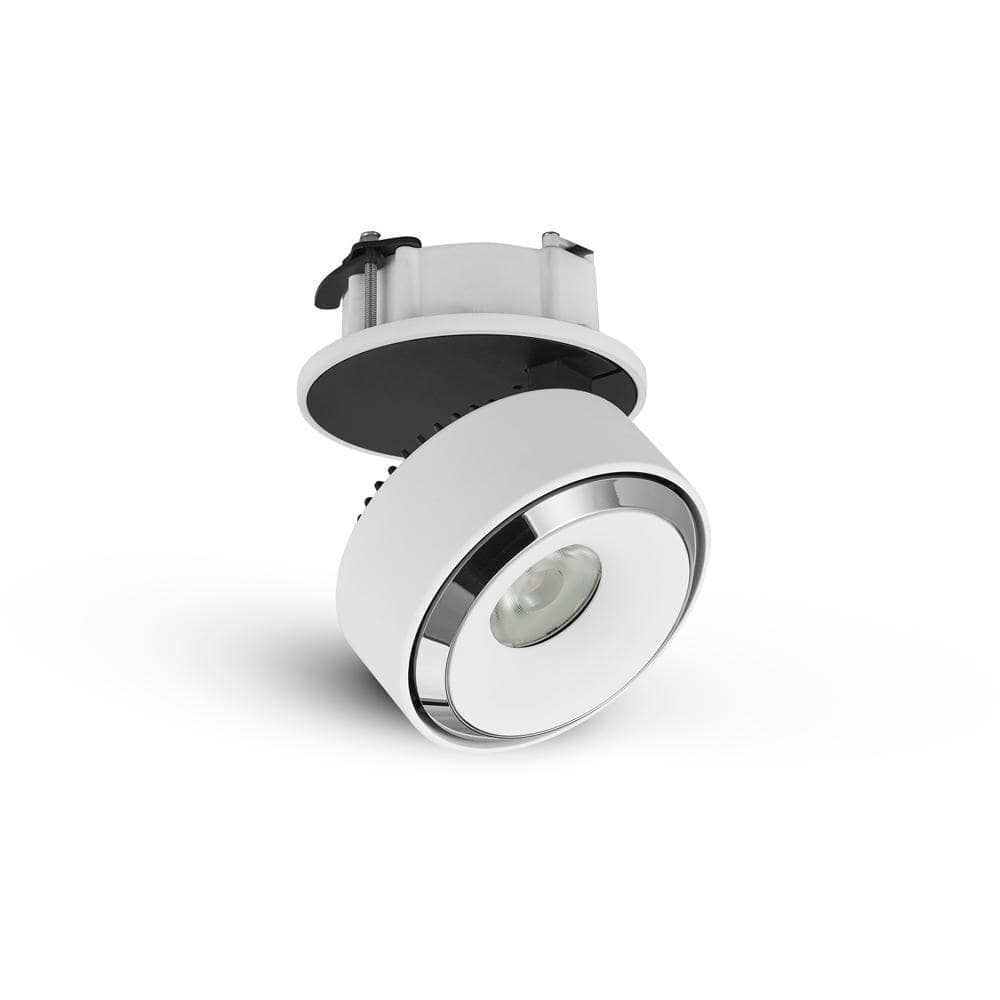 Orbit White Aluminum LED Flush Mounted Downlight