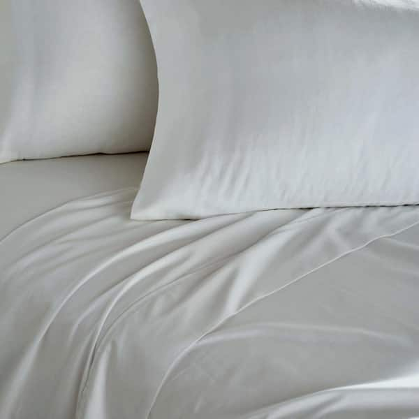 Queen Silk Satin Fitted Sheet Only Ice Soft Deep Pocket Twin