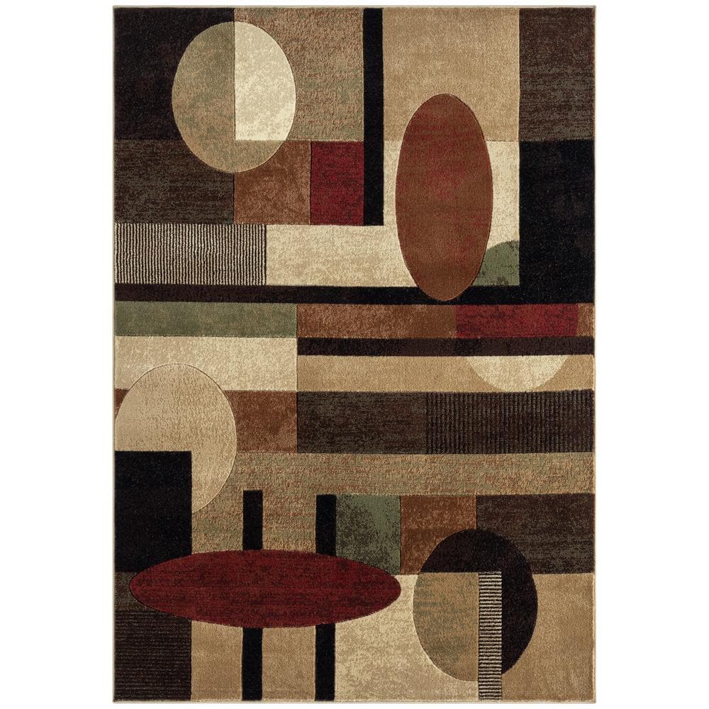 Home Dynamix Tribeca 5382-539 Brown Accent Rug - 1' 6 x 2' 7