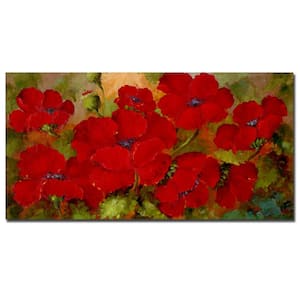 10 in. x 19 in. "Poppies" by Rio Printed Canvas Wall Art