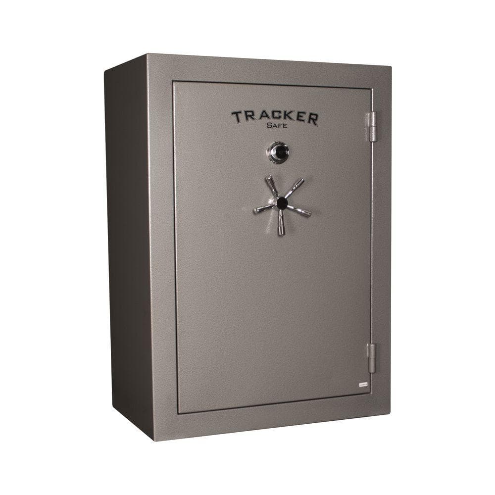 Tracker Safe 64-Gun Fire-Resistant Combination/Dial Lock Gun Safe, Gray, Gray textured powder coat finish -  TS64-GRY