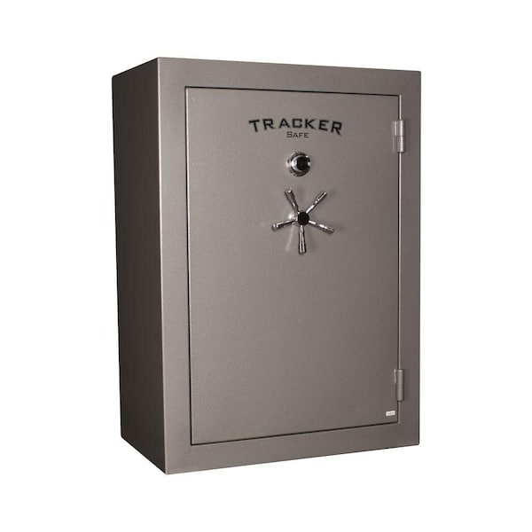 Tracker Safe 64-Gun Fire-Resistant Combination/Dial Lock Gun Safe, Gray