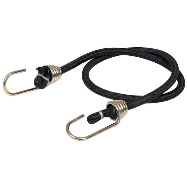 Heavy Duty Bungee Cords with Steel Hooks, Adjustable 60 Inches Long thick  strap