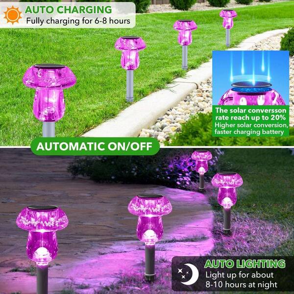 GIGAWATTS Solar Powered Diamond Light Color Changing LED Pathway