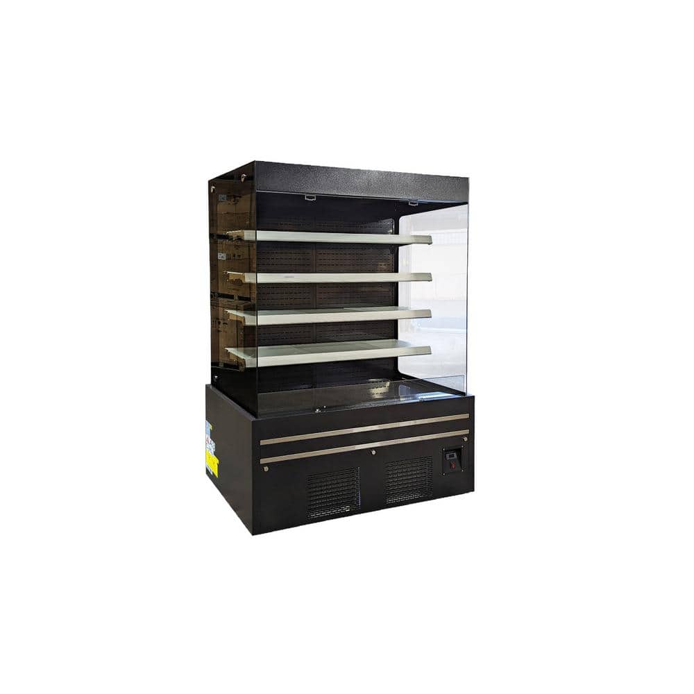 60.5 in. 33.9 cu. ft. Commercial Refrigerator Vertical Open Air Display EC960 Black