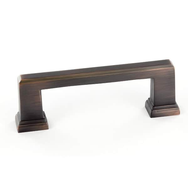 Richelieu Hardware Mirabel Collection 3 3/4 in. (96 mm) Brushed Oil-Rubbed Bronze Transitional Cabinet Bar Pull