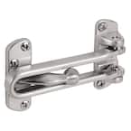 Diecast, Brushed Chrome Plated, Swing Bar Door Guard