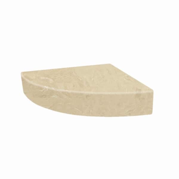 Transolid Studio 14 in. x 14 in. Solid Surface Corner Shower Seat