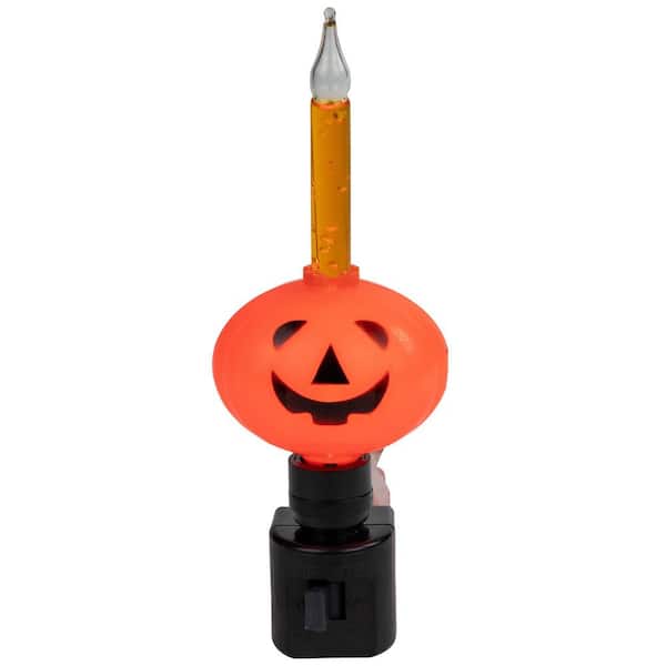 6.5in. Jack-O-Lantern Halloween Bubble Night Light