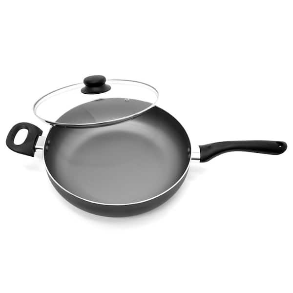 MasterPan 11 in. Non-Stick Aluminium Cookware Fry Pan & Skillet with Stainless Steel Chefs Handle