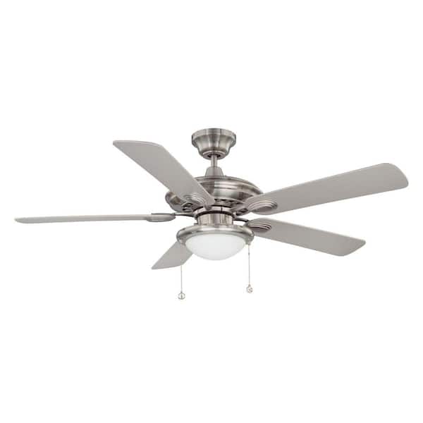 Designers Choice Collection 52 in. Satin Nickel Ceiling Fan