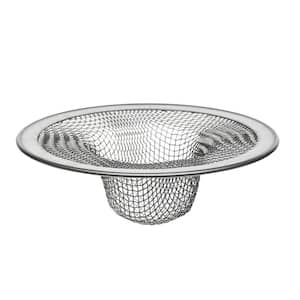 4-1/2 in. OD Kitchen Mesh Sink Strainer in Stainless Steel (2-Pack)