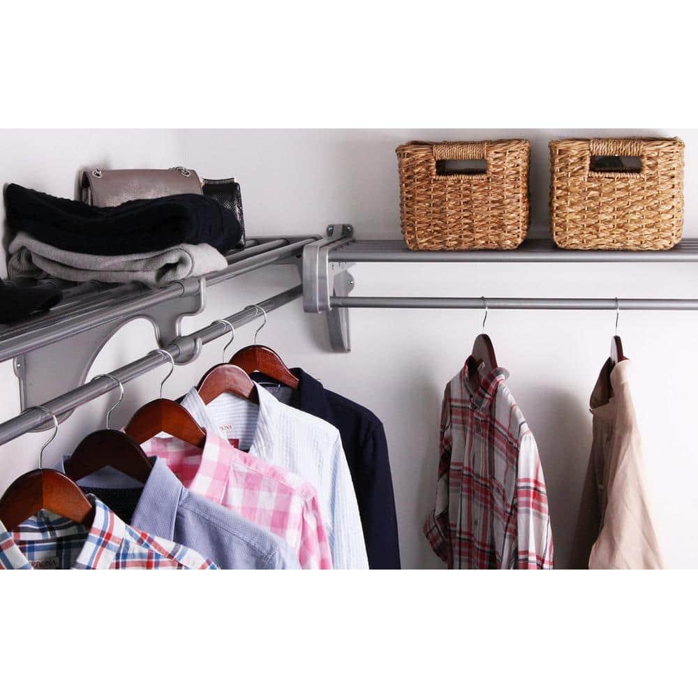 The Container Store 3-Compartment Hanging Closet Organizer Grey, 12 x 12 x 29 H