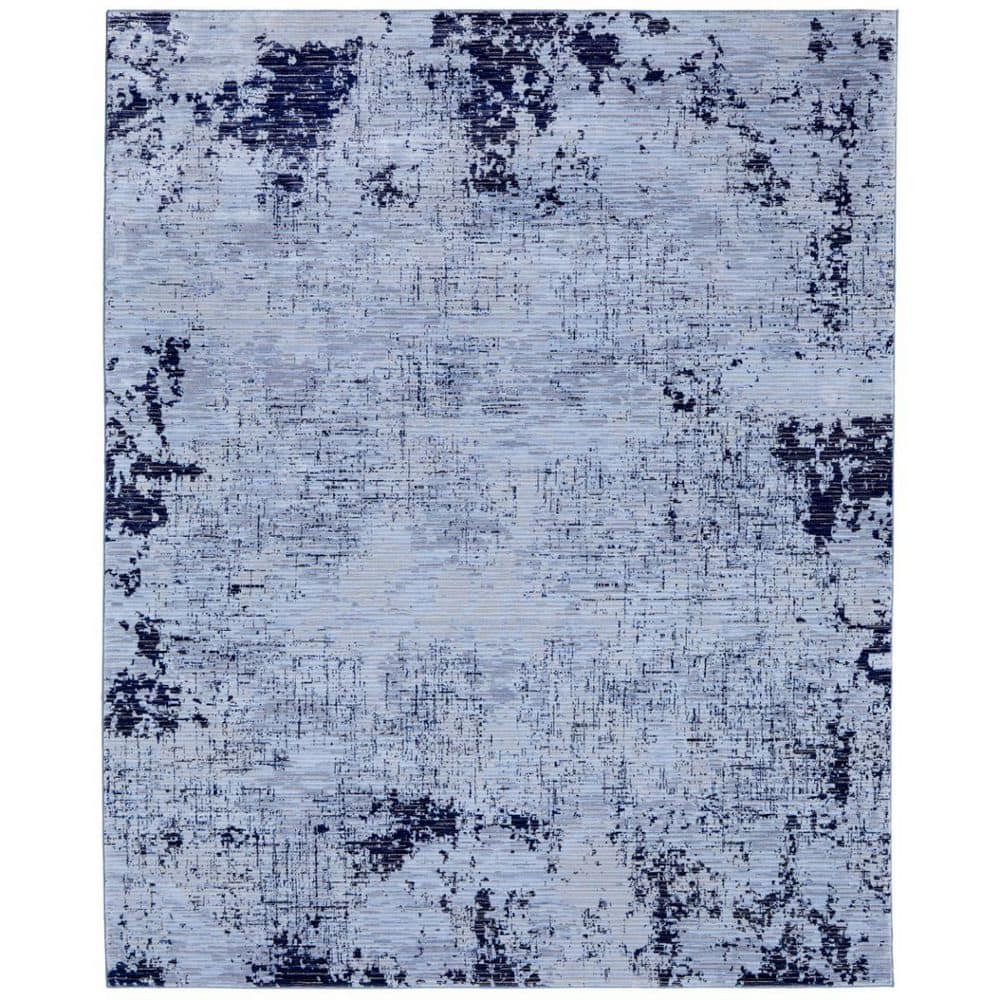 Light Blue, Black 5 ft. x 8 ft.  Abstract Area Rug price history on PriceWatchPro