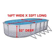 Liberty 16 ft. x 32 ft. oval 52 in. Hard Side Pool with step and ladder