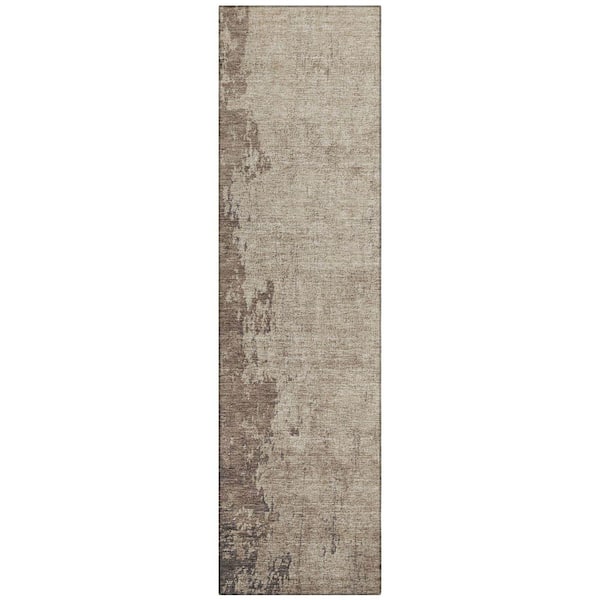Chantille Machine Washable Indoor/Outdoor Abstract ACN1912 Taupe 2 ft. 3 in. x 7 ft. 6 in. Runner Rug