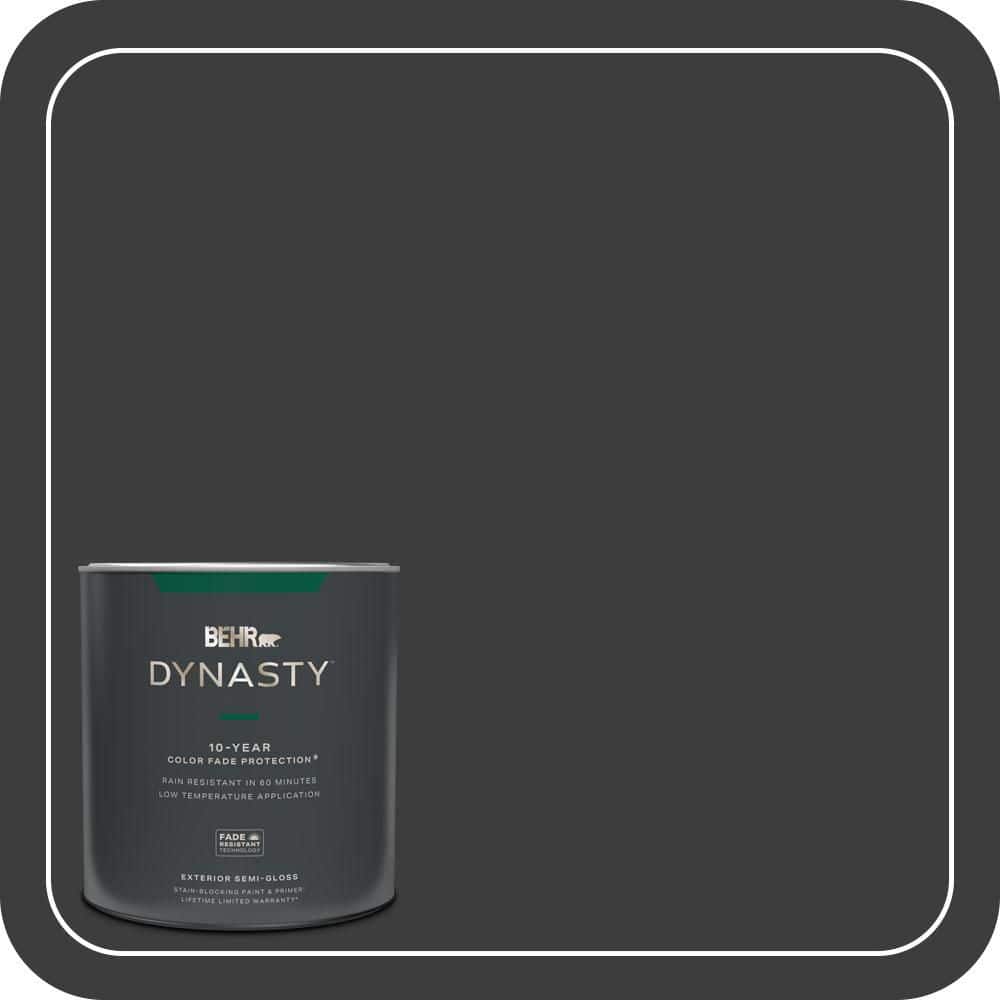 1 qt. #PPF-59 Raven Black Semi-Gloss Exterior Stain-Blocking Paint & Primer price history on PriceWatchPro