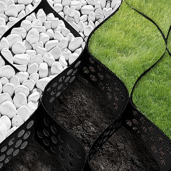 9x17 Ft HDPE Ground Grid Geogrid-2 in. Depth Gravel Stabilizer for Driveway and Sloped Landscaping
