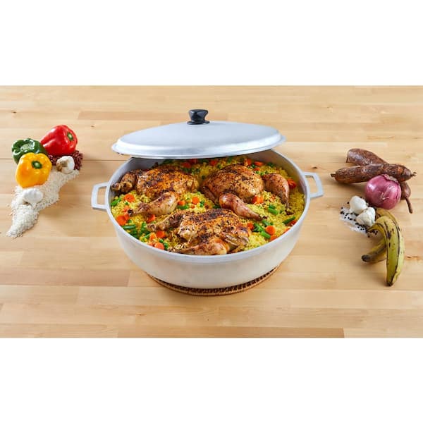 17.9 qt. Cast Aluminum Caldero with Natural Finish 17.9 qt. Cast Aluminum Caldero with Natural Finish