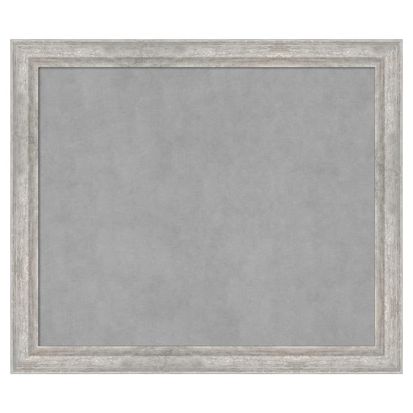 Amanti Art Angled Silver 27 in. x 23 in. Framed Magnetic Board