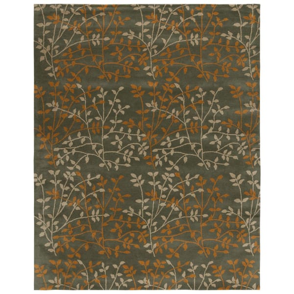Soho 8 ft. x 10 ft. Gray/Multi Floral Area Rug