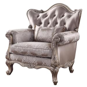 Jayceon Fabric and Champagne Armchair