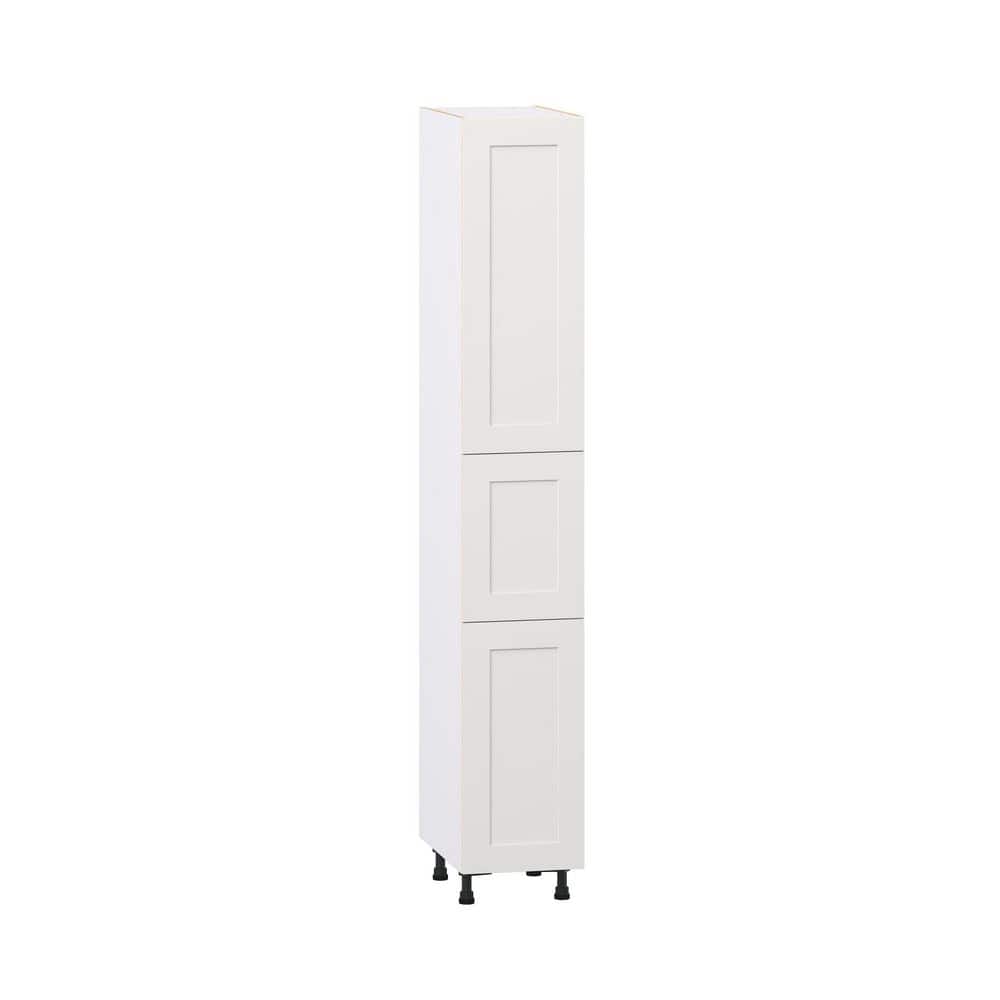 Roseland 15 in. W x 24 in. D x 94.5 in. H Assembled Shaker Pantry Kitchen Cabinet in Warm White price history on PriceWatchPro