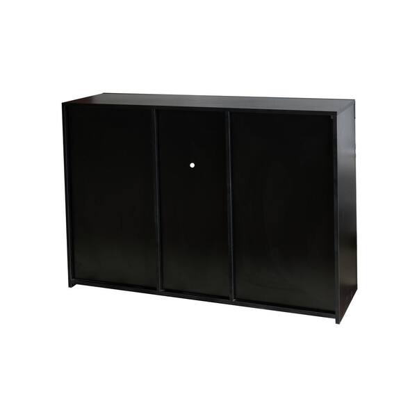 Large High Gloss Front 2 Doors 3 Drawer Sideboard Cupboard Cabinet Home FREE LED 