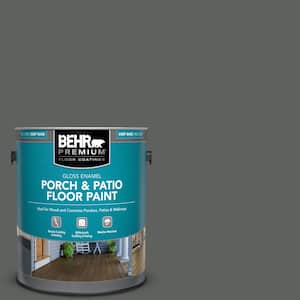 1 gal. #N460-6 Hematite Gloss Enamel Interior/Exterior Porch and Patio Floor Paint