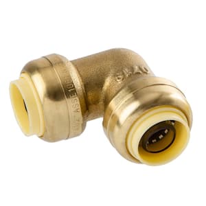 1/2 in. Brass 90-Degree Push-Fit Elbow Fitting