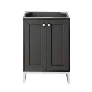 Chianti 23.6 in. W x 18.1 in. D x 33.5 in. H Single Bath Vanity Cabinet without Top in Mineral Gray