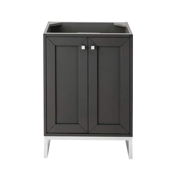 James Martin Vanities Chianti 23.6 in. W x 18.1 in. D x 33.5 in. H Single Bath Vanity Cabinet without Top in Mineral Gray