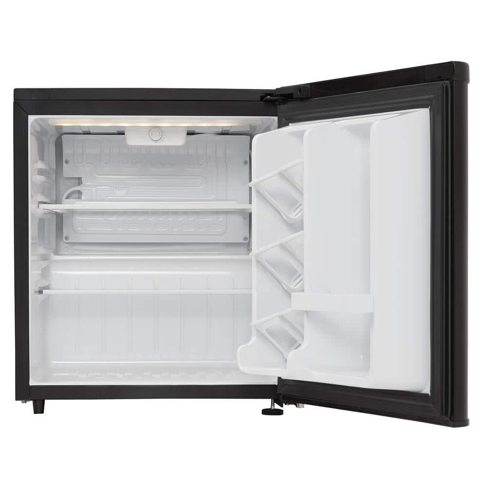 Danby 1.7 cu. ft. Black Compact Refrigerator with Glass Shelves