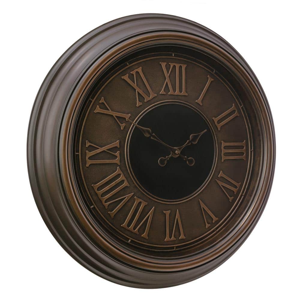 Kiera Grace 23" Antique Bronze Oversized Wall Clock